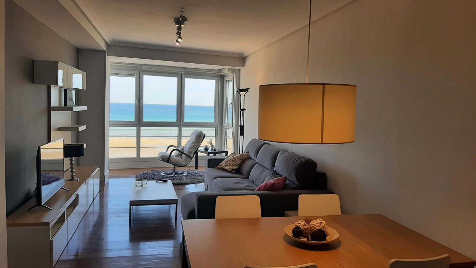 扎鲁亚斯Egona - Baneru 3 Vivienda En 1 Linea De Playa Centro Ciudad公寓 外观 照片